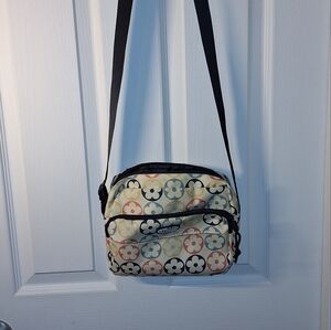 Petals and Peacock Flower Single Strap Handbag Purse